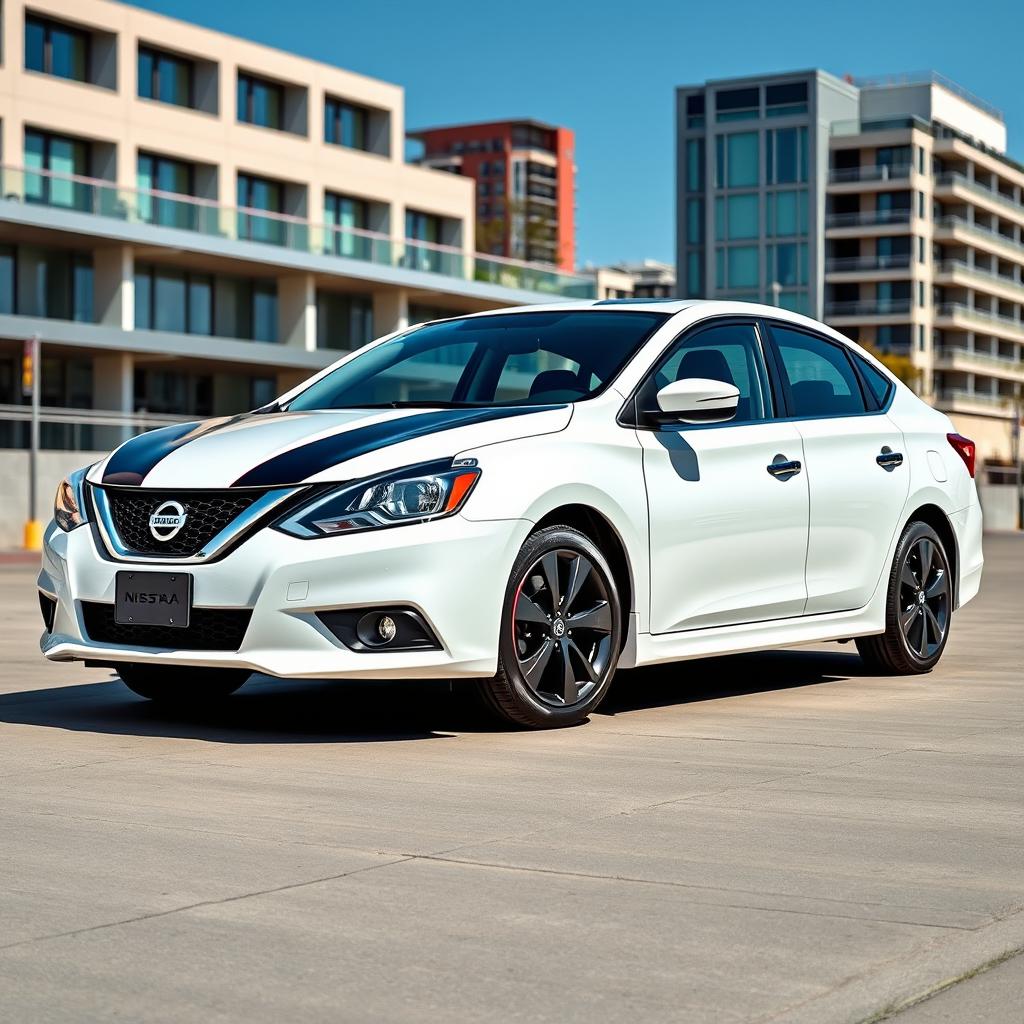 Sleek 2016 Nissan Sentra SV: Black & Red Trim Edition