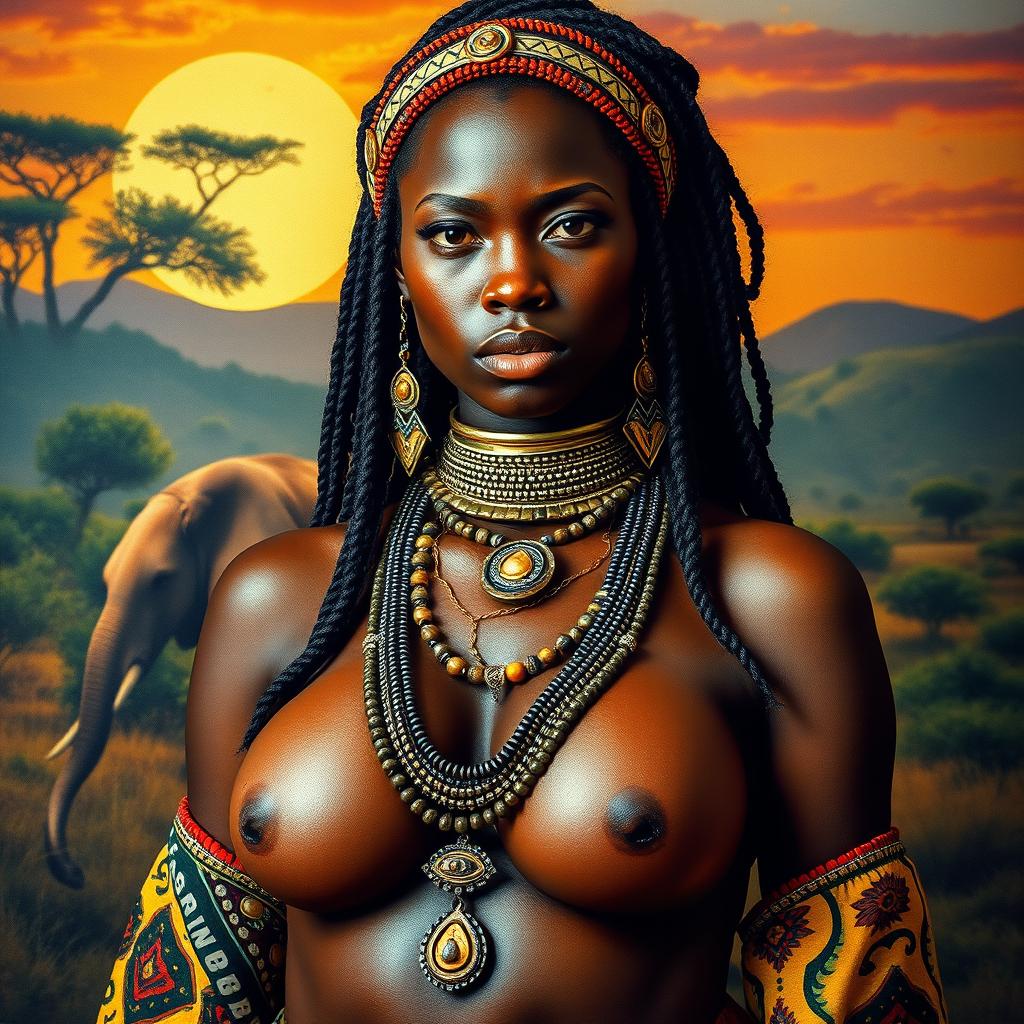 Stunning African Tribal Woman Portrait