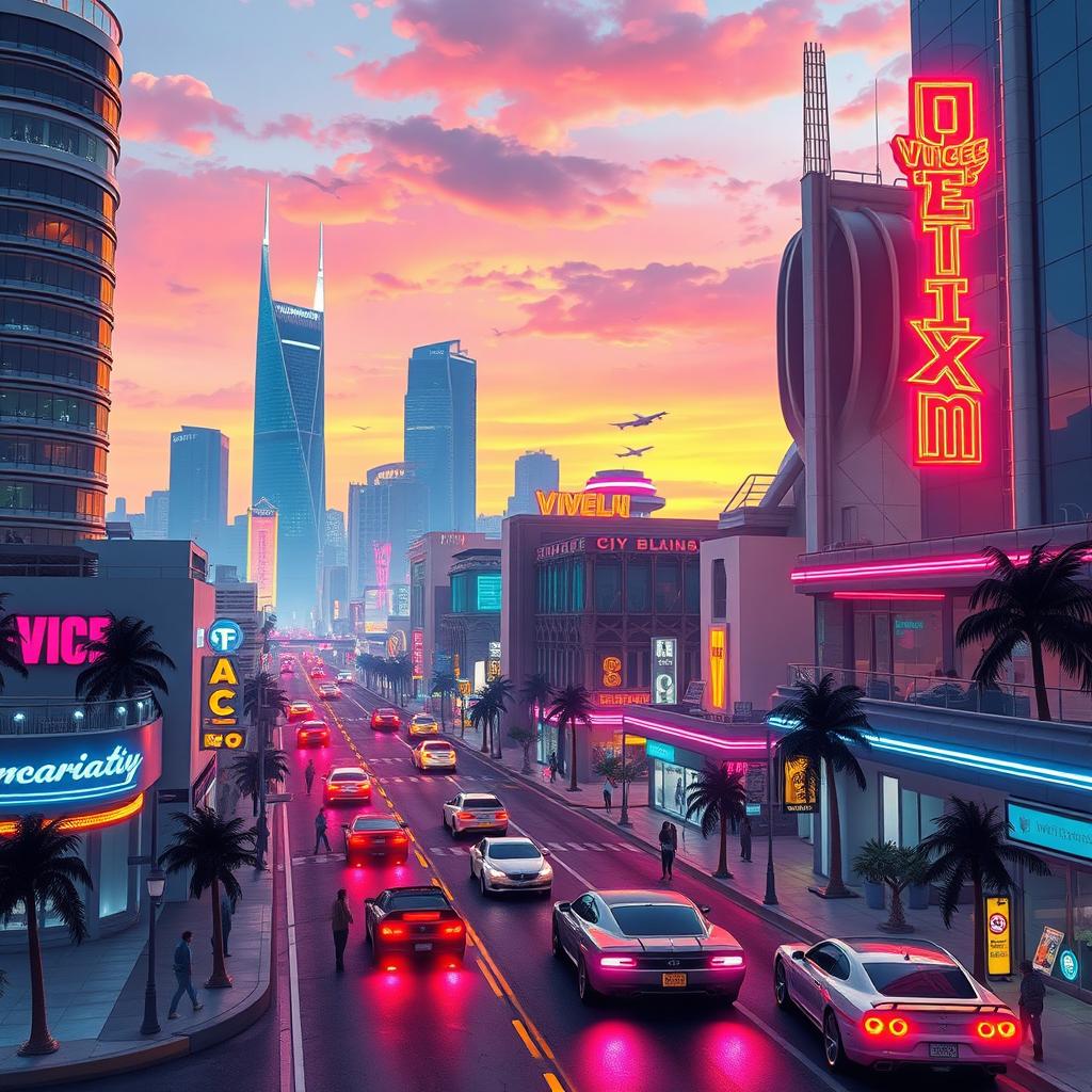 GTA Vice City 2024: Retro-Futuristic Dream