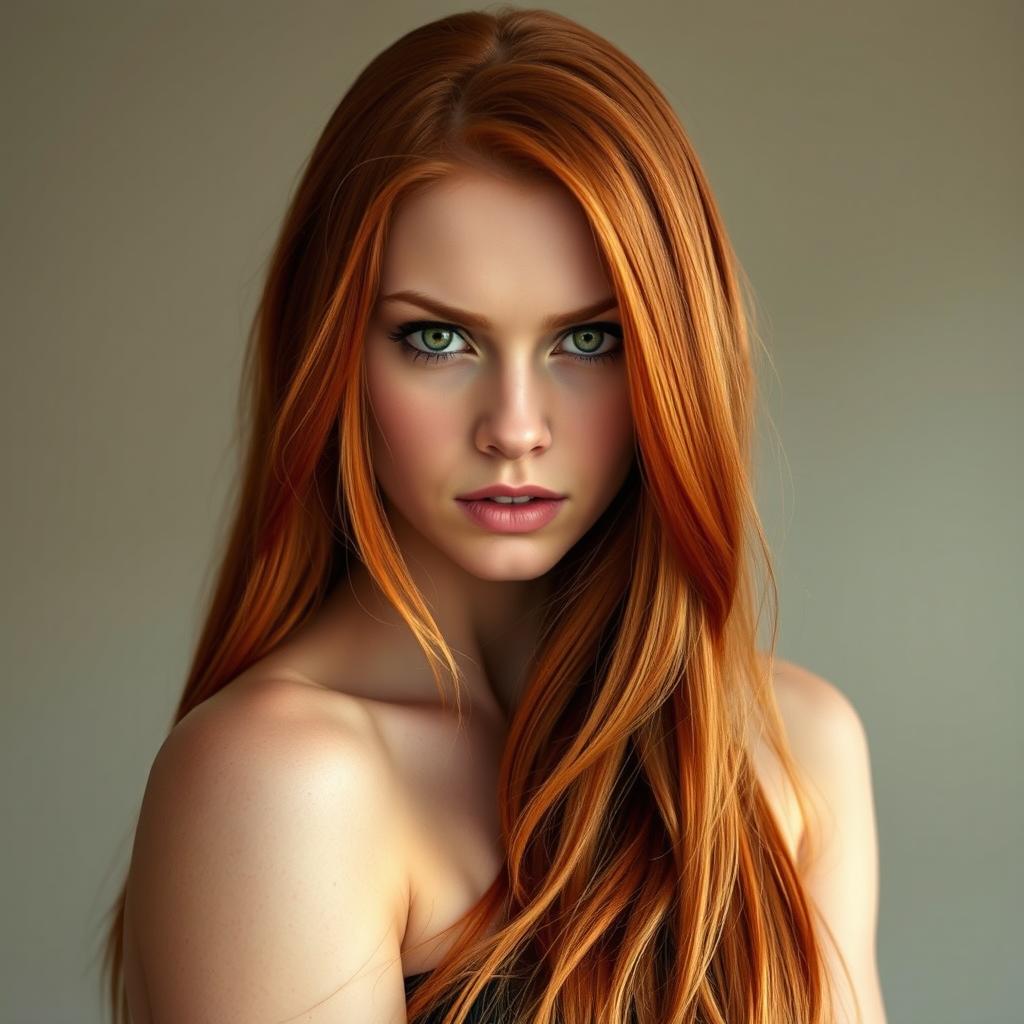 Fierce Red-Haired Viking Warrior Maiden