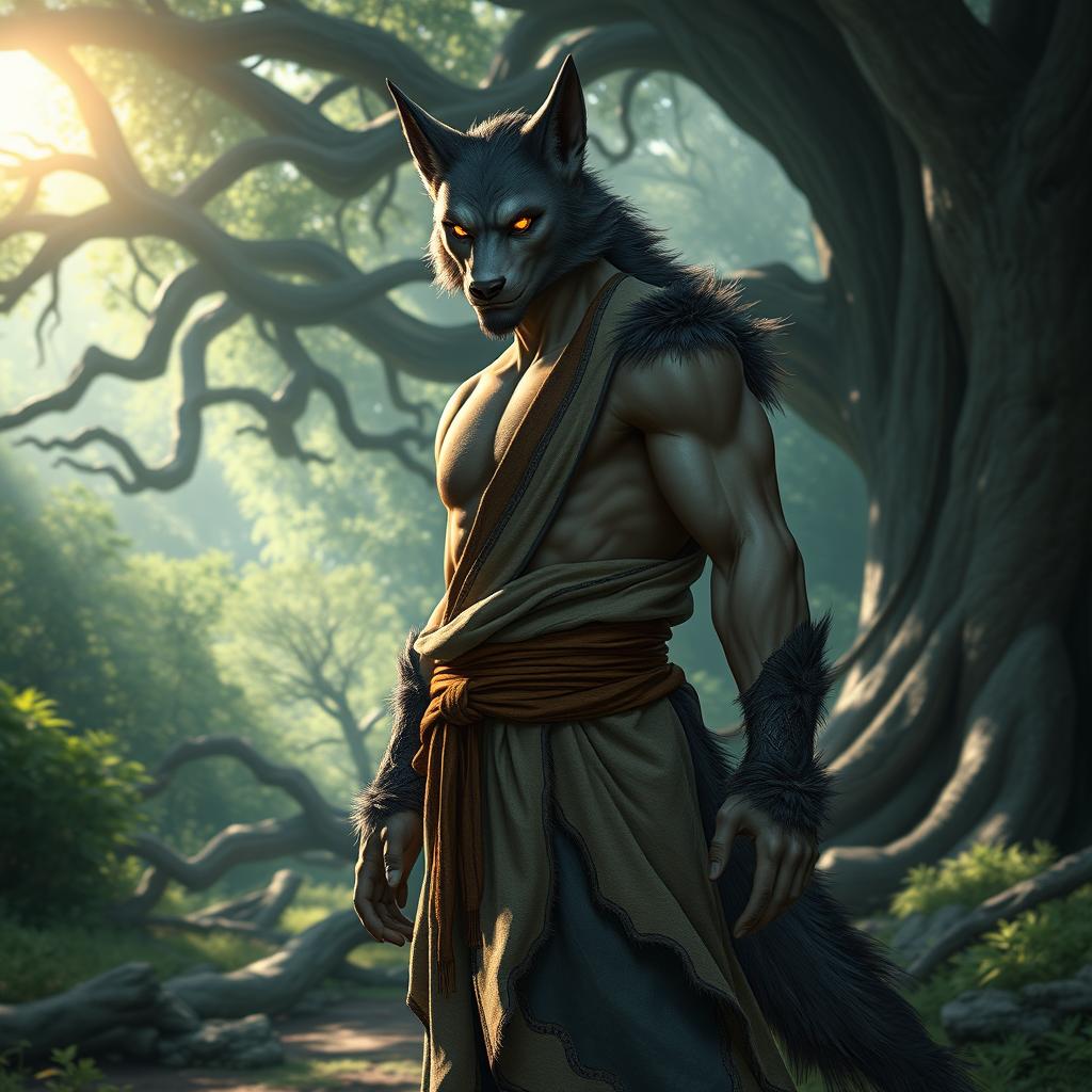 Mystical Werewolf Elf Monk