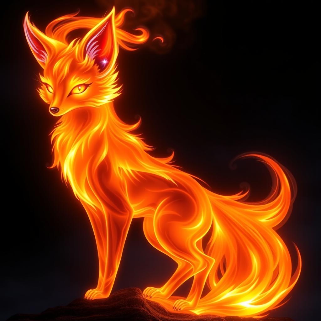 Vibrant Flame Fox: Elemental Artistry