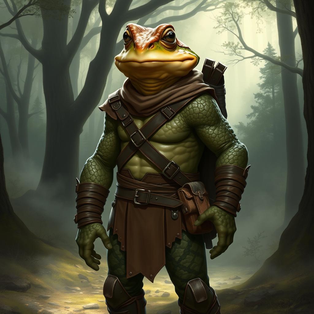 Unleash Your Imagination: Human Toad-Frog Hybrid D&D Character