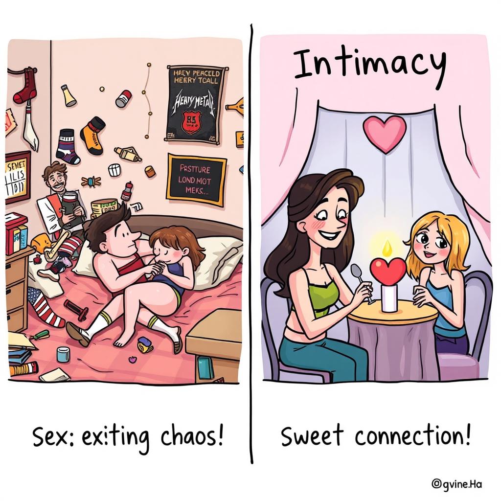 Laugh Out Loud: Sex vs. Intimacy Cartoon