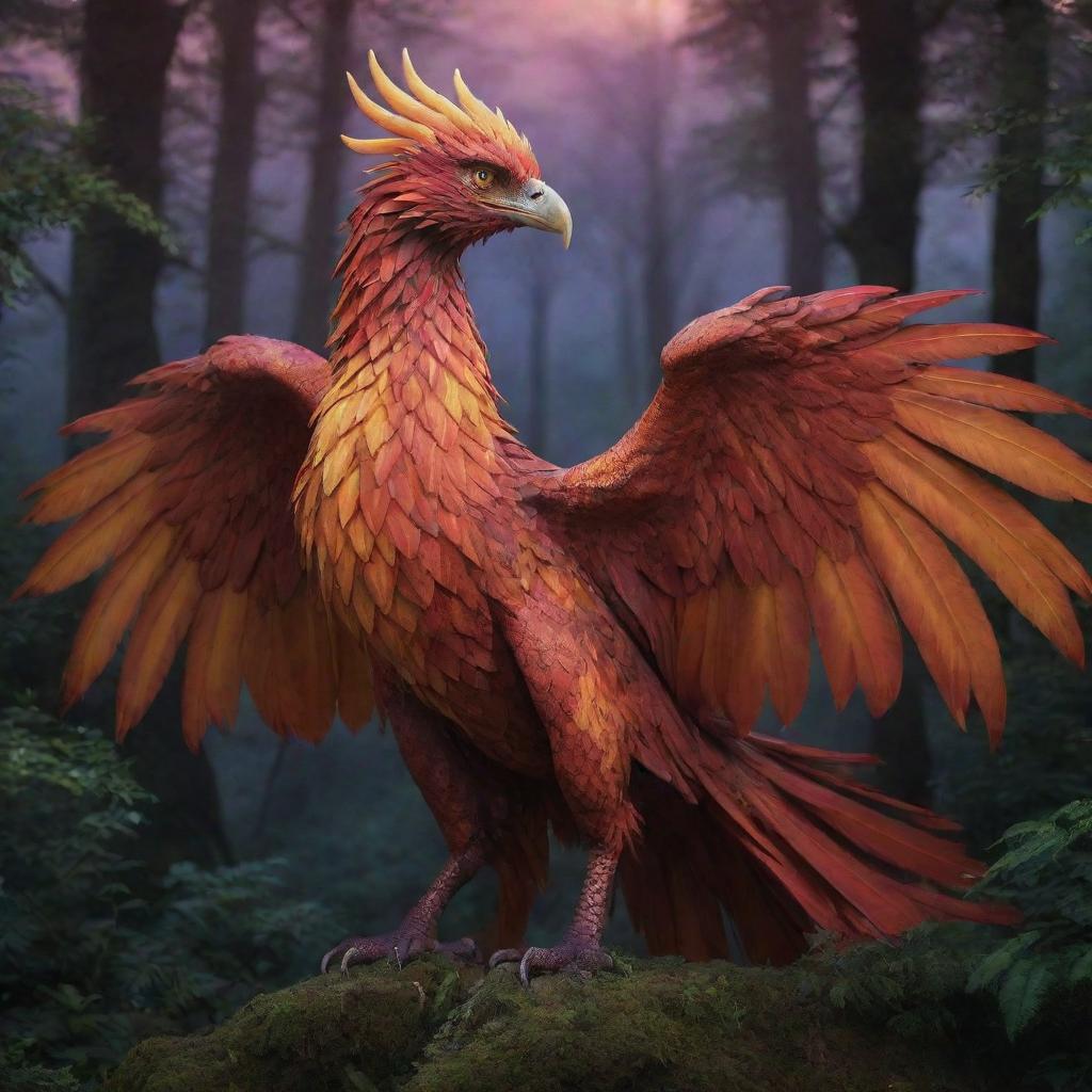 Mythical Phoenix-Dragon Hybrid