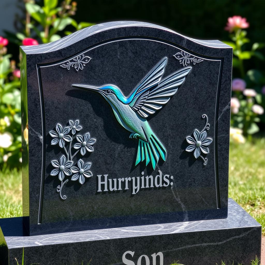 Custom Hummingbird Headstone – A Tribute to Life