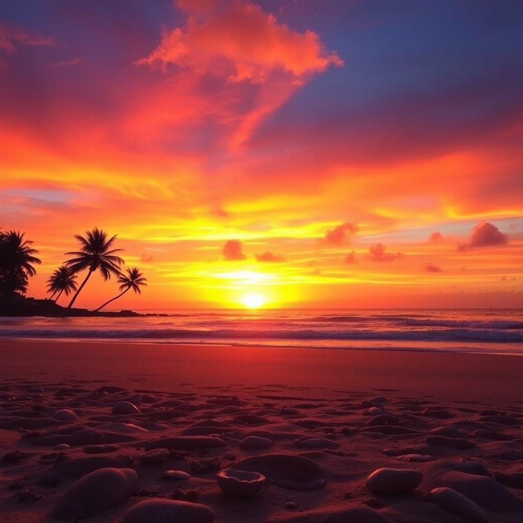 Breathtaking Beach Sunset