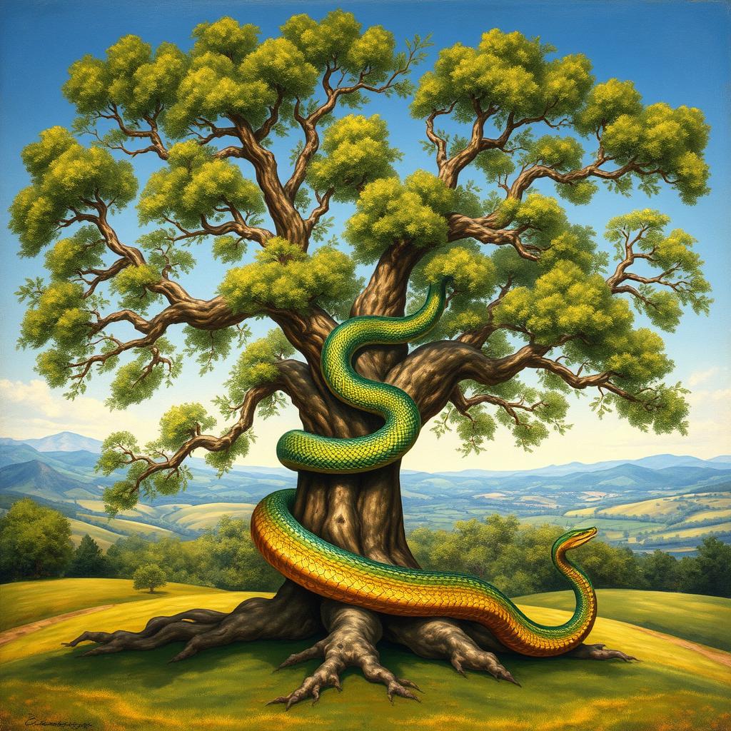 Enchanting Renaissance-Style Tree Painting