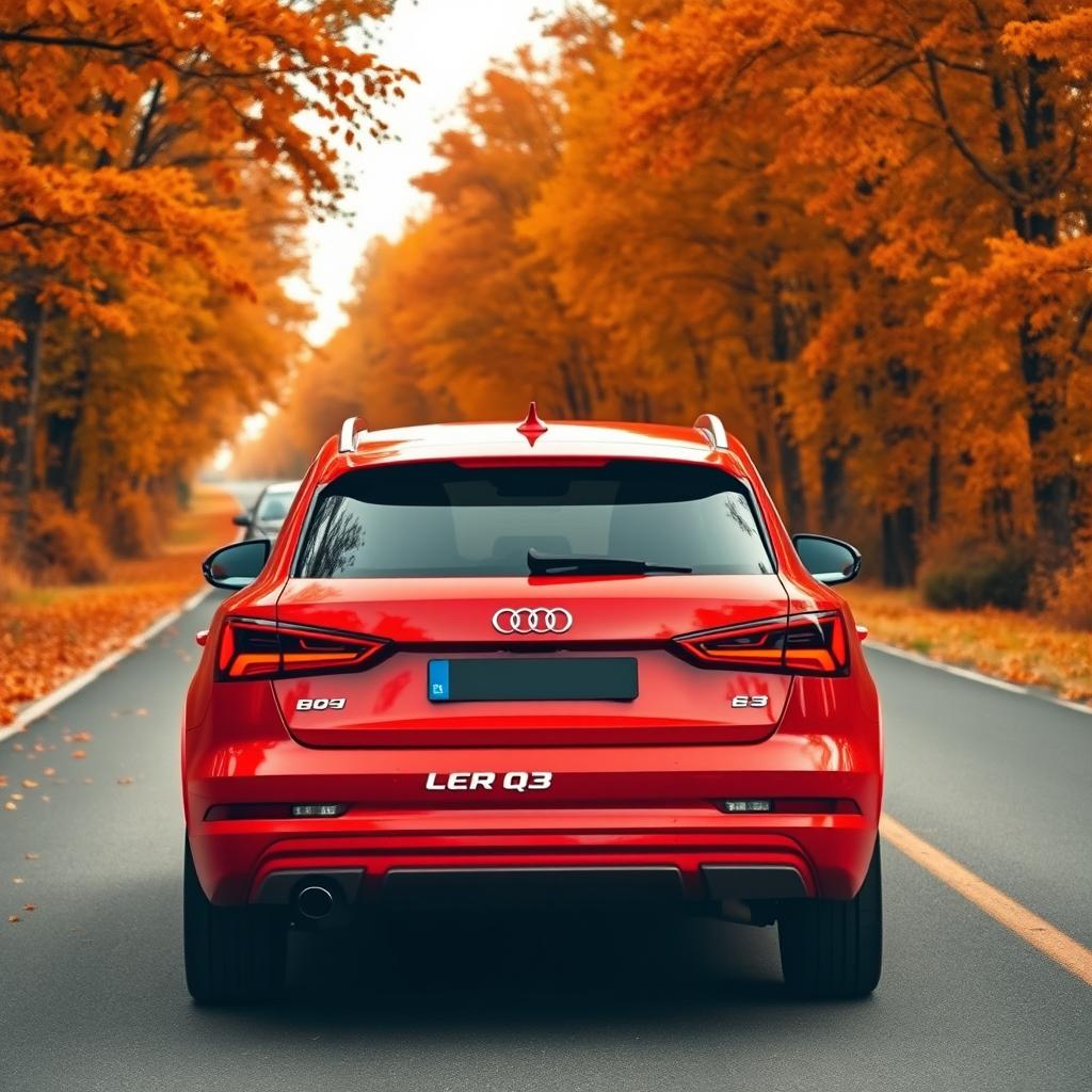 Dynamic Audi Q3: Sporty Elegance in Red