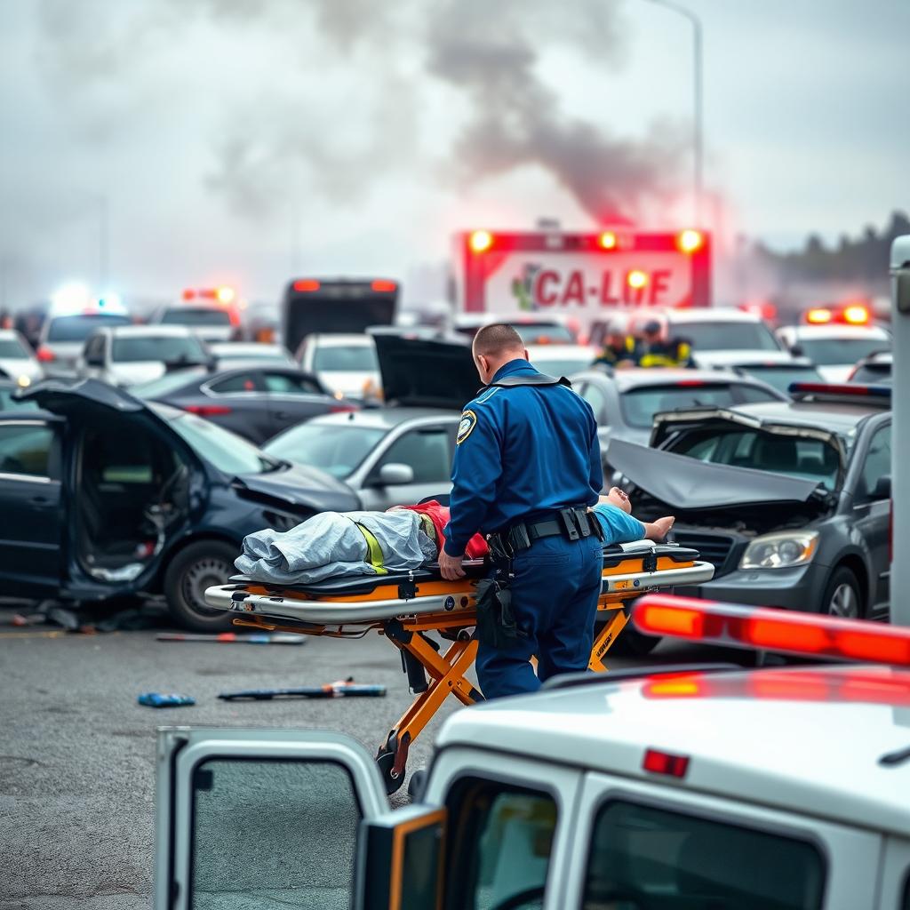 Hero in Action: Paramedic at a Multi-Vehicle Accident