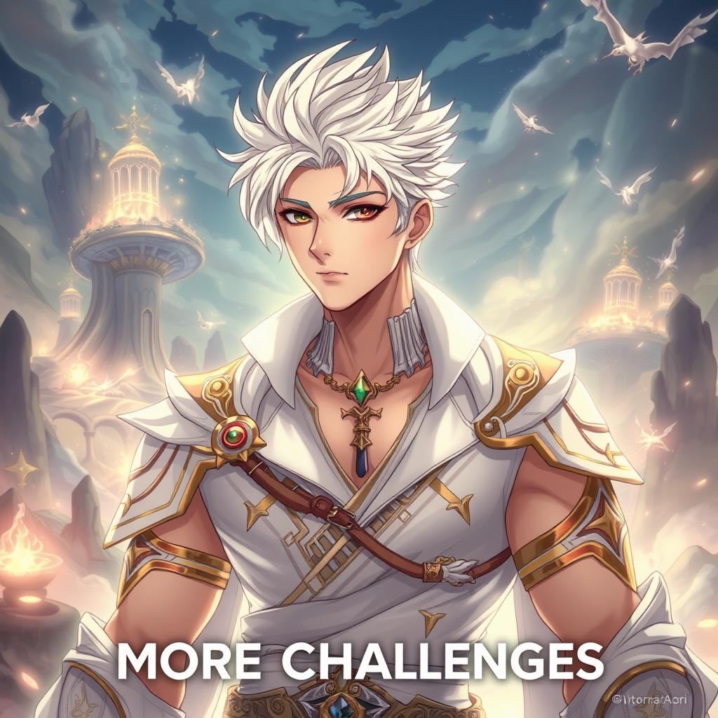 Unleash Your Vision: Young Man with Striking White Hair