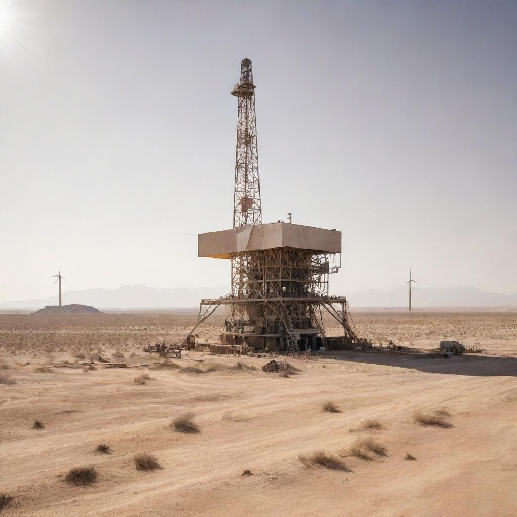 Surviving the Wastes: A Desertpunk Oil Rig