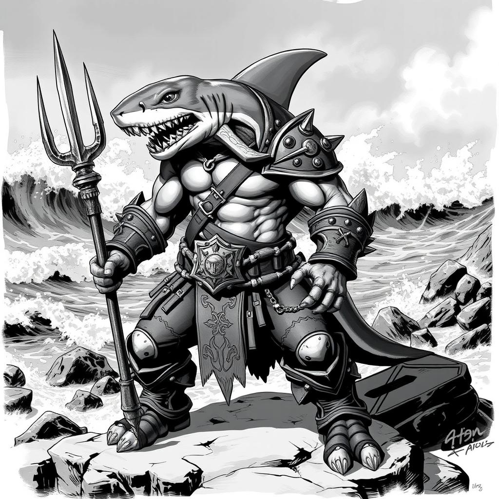 Meet Shark-Man: The Fierce Humanoid Warrior