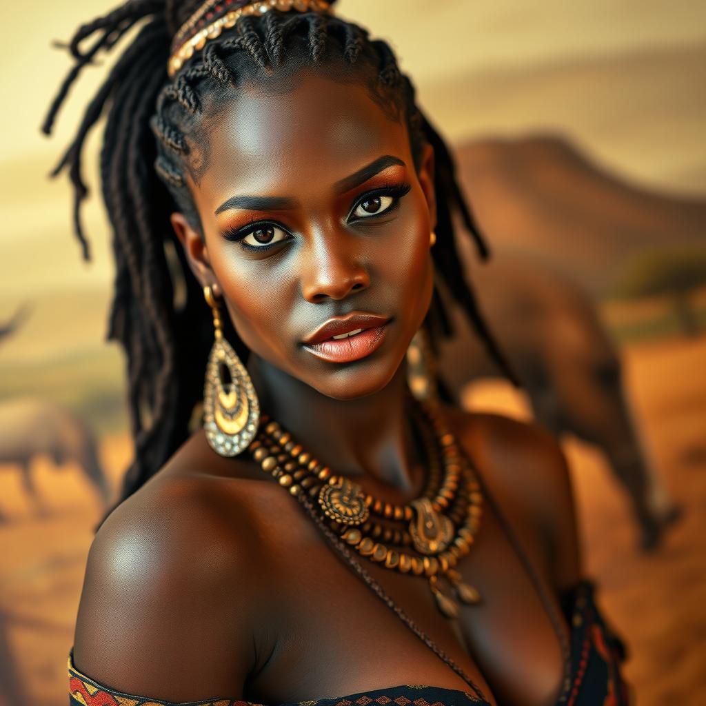 Sensual Elegance: African Tribal Beauty