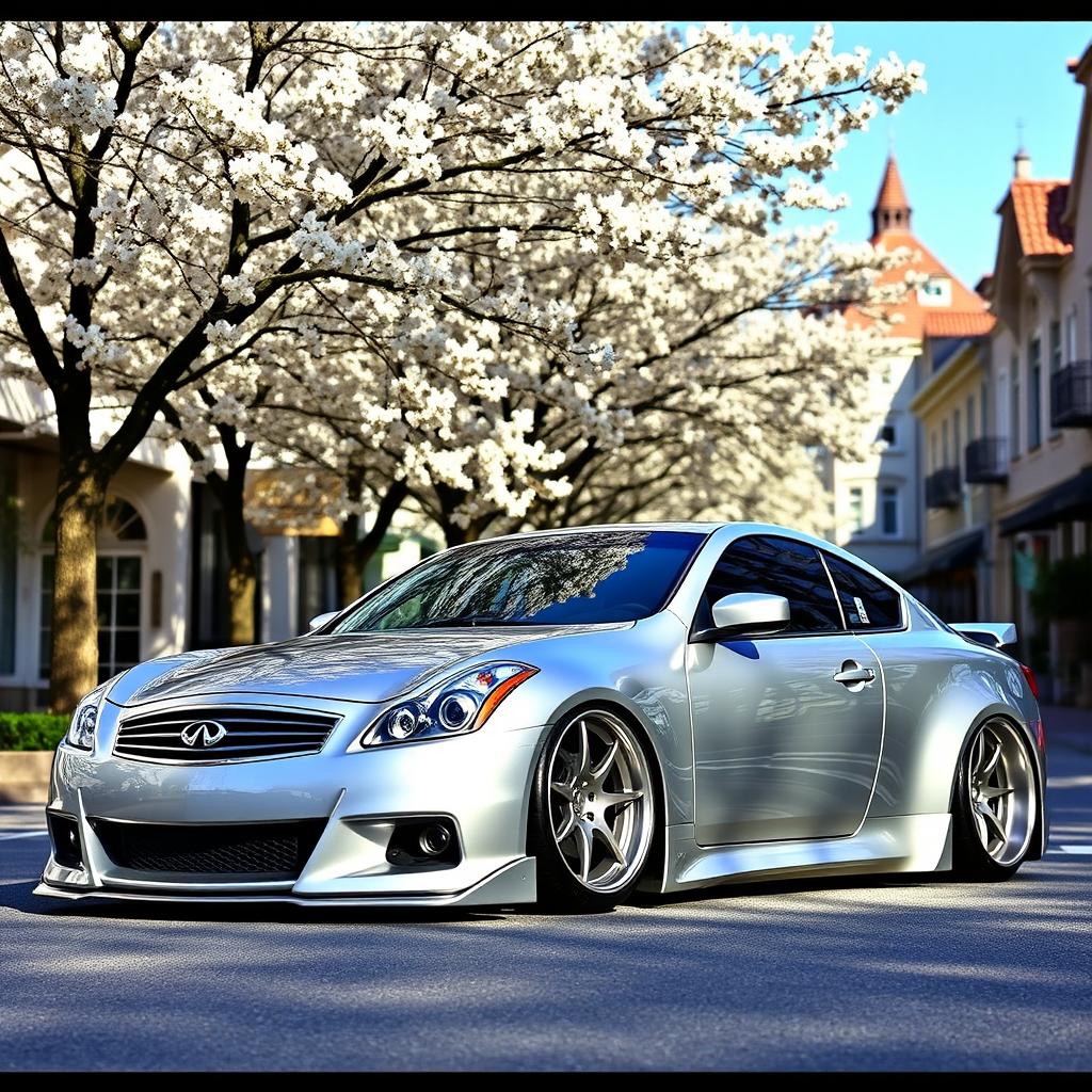 Stunning Silver 2011 Infiniti G37: Stanced Perfection