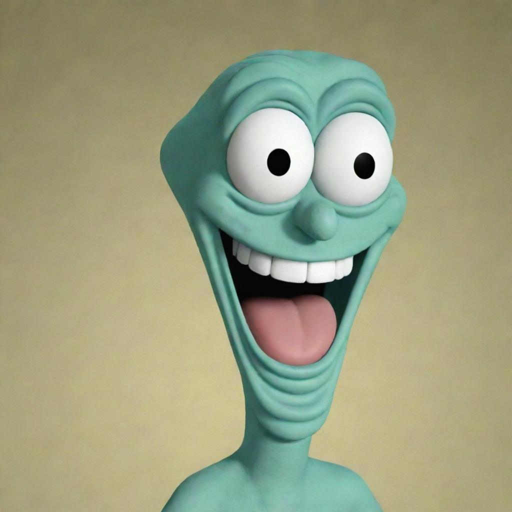 Squidwards Silent Scream of Laughter