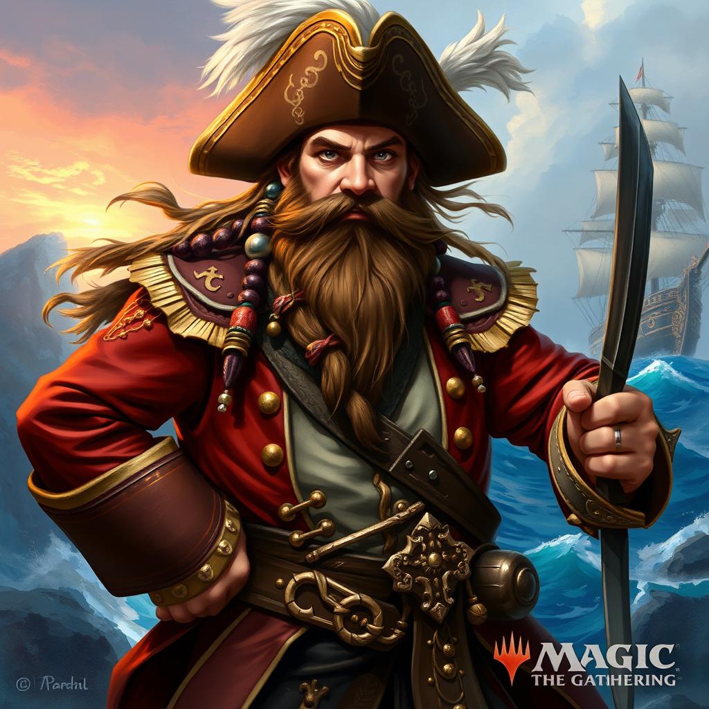 Legendary Dwarf Pirate Captain: A Fantasy Adventure