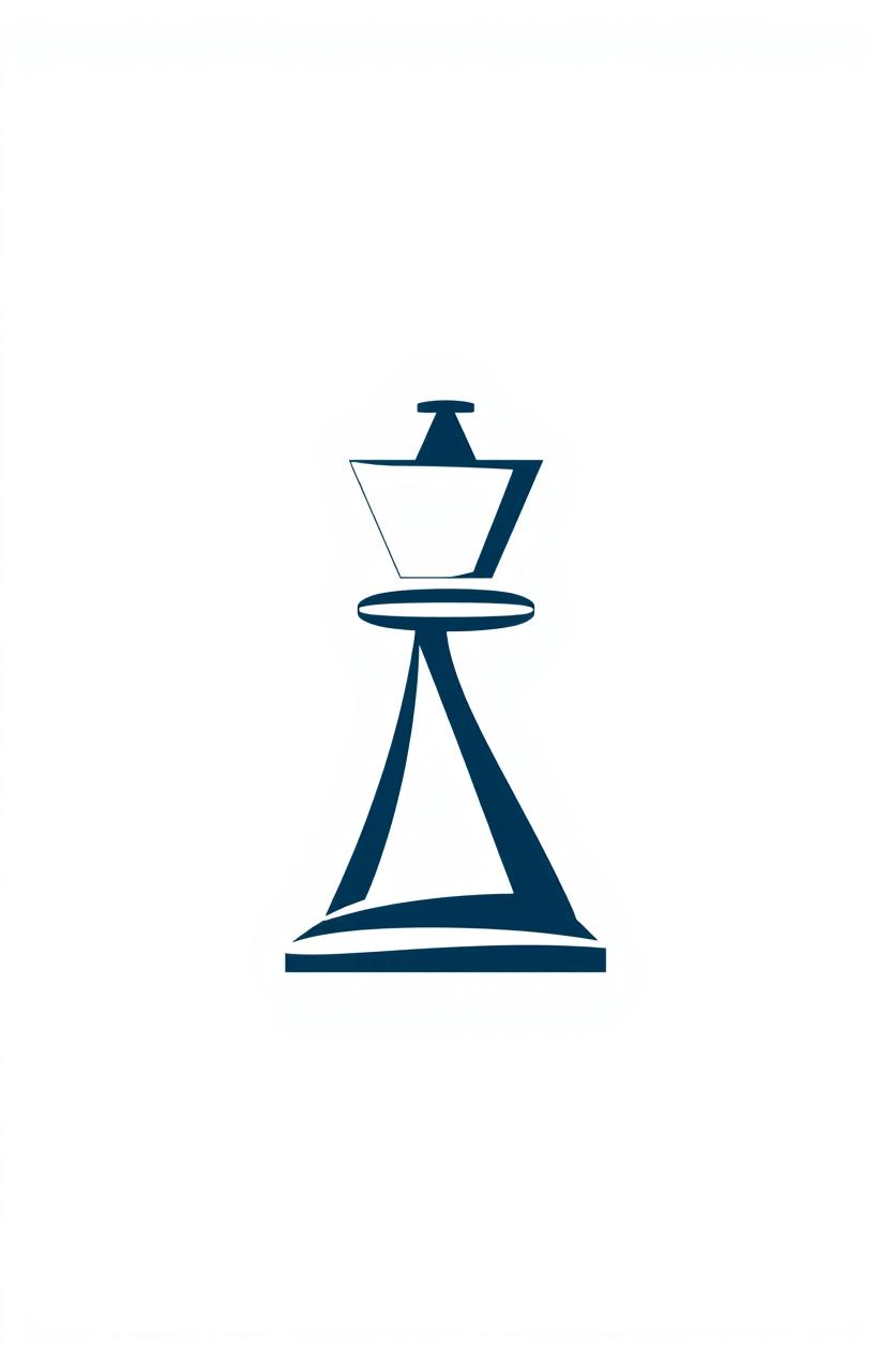 Modern Chess Rook Logo Design