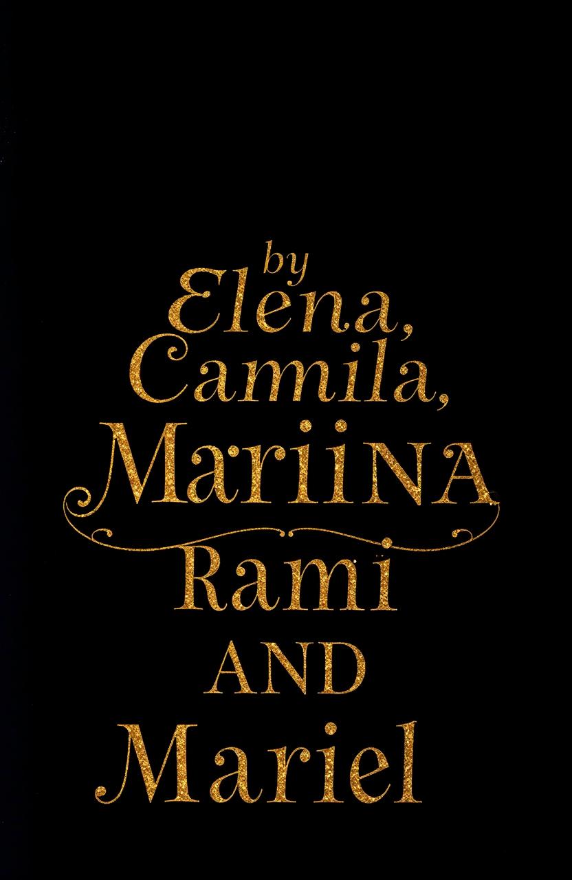 Elegant Golden Calligraphy on Mysterious Black Background