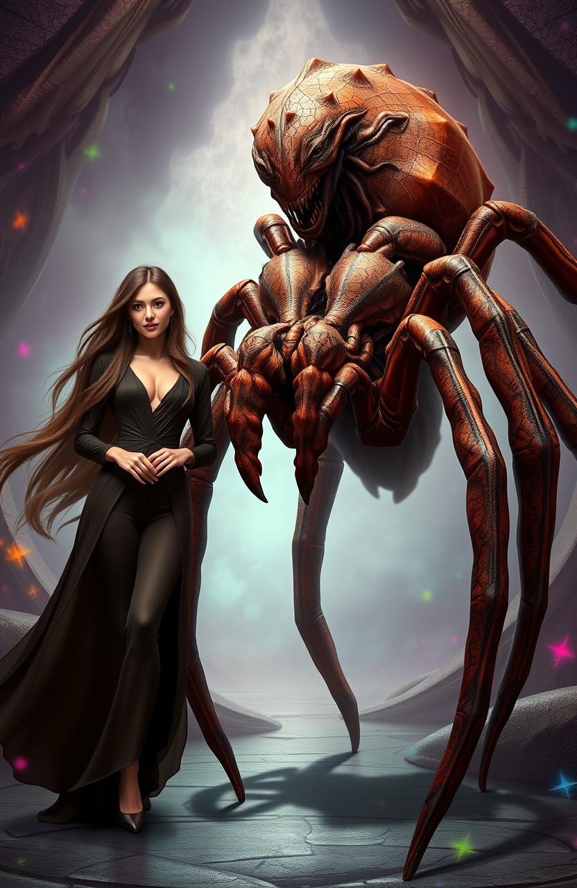 Eerie Elegance: Spider Monster Hybrid