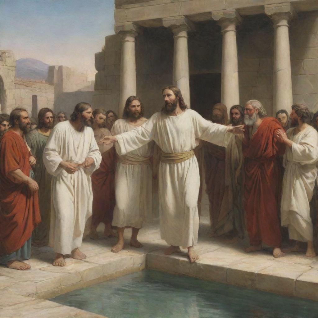 Jesus Heals the Paralytic at the Pool of Siloam