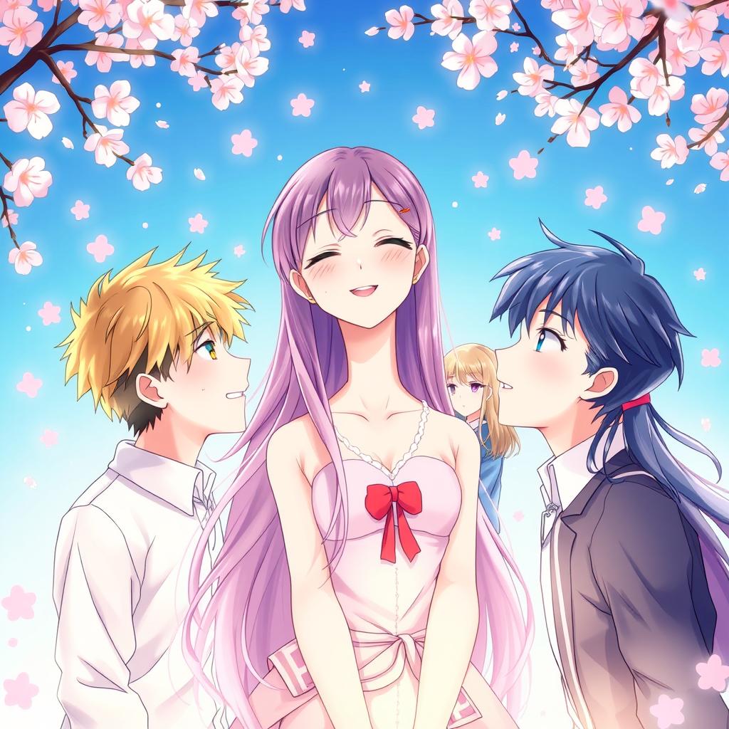 Anime Love Triangle: A Colorful Romance