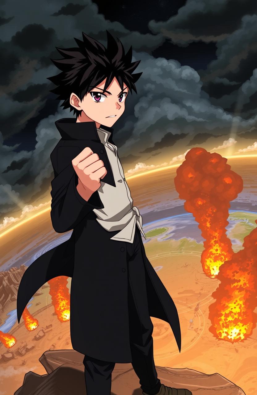 Unleash Your Imagination with Our Spiky-Haired Anime Hero