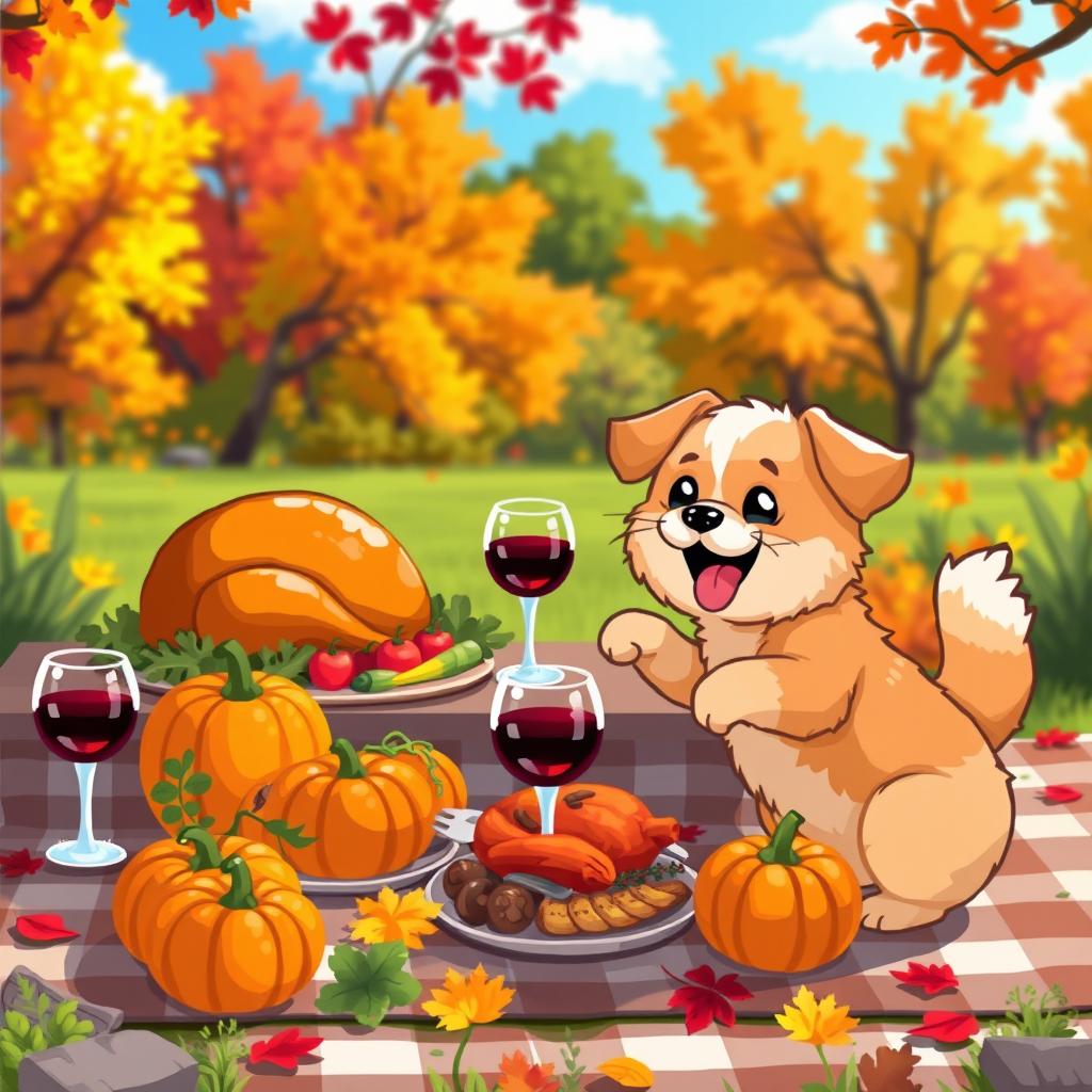 Pixel Perfect Thanksgiving: A Playful Pets Delight