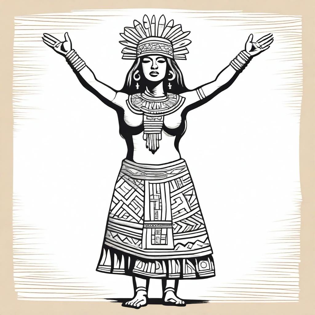 Elegant Aztec Princess