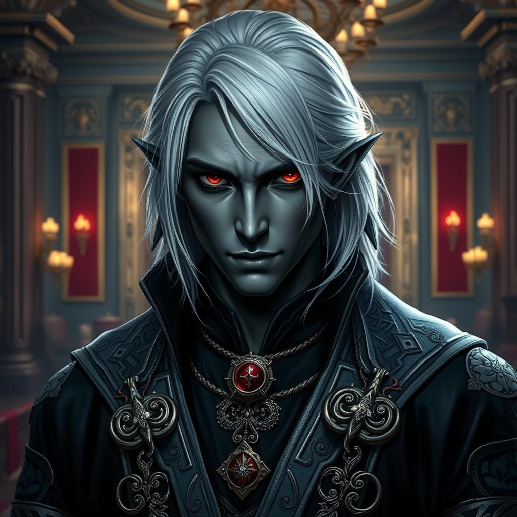 Meet the Dazzling Drow Half-Elf Nobleman