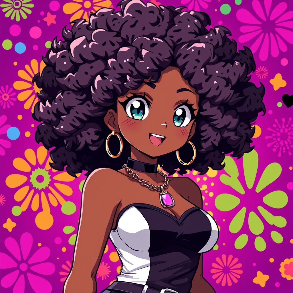 Bold and Beautiful: Captivating Black Anime Girl