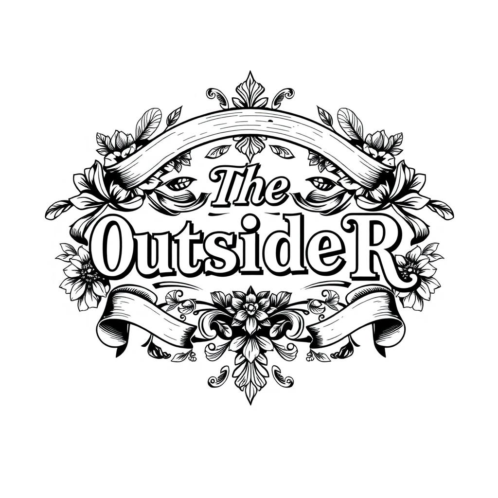 The OutsideR: Vintage Black & White Logo Design