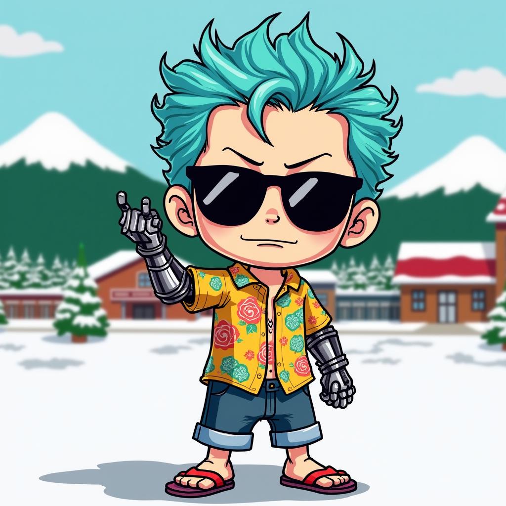 South Park Meets One Piece: Frankie-Inspired Character