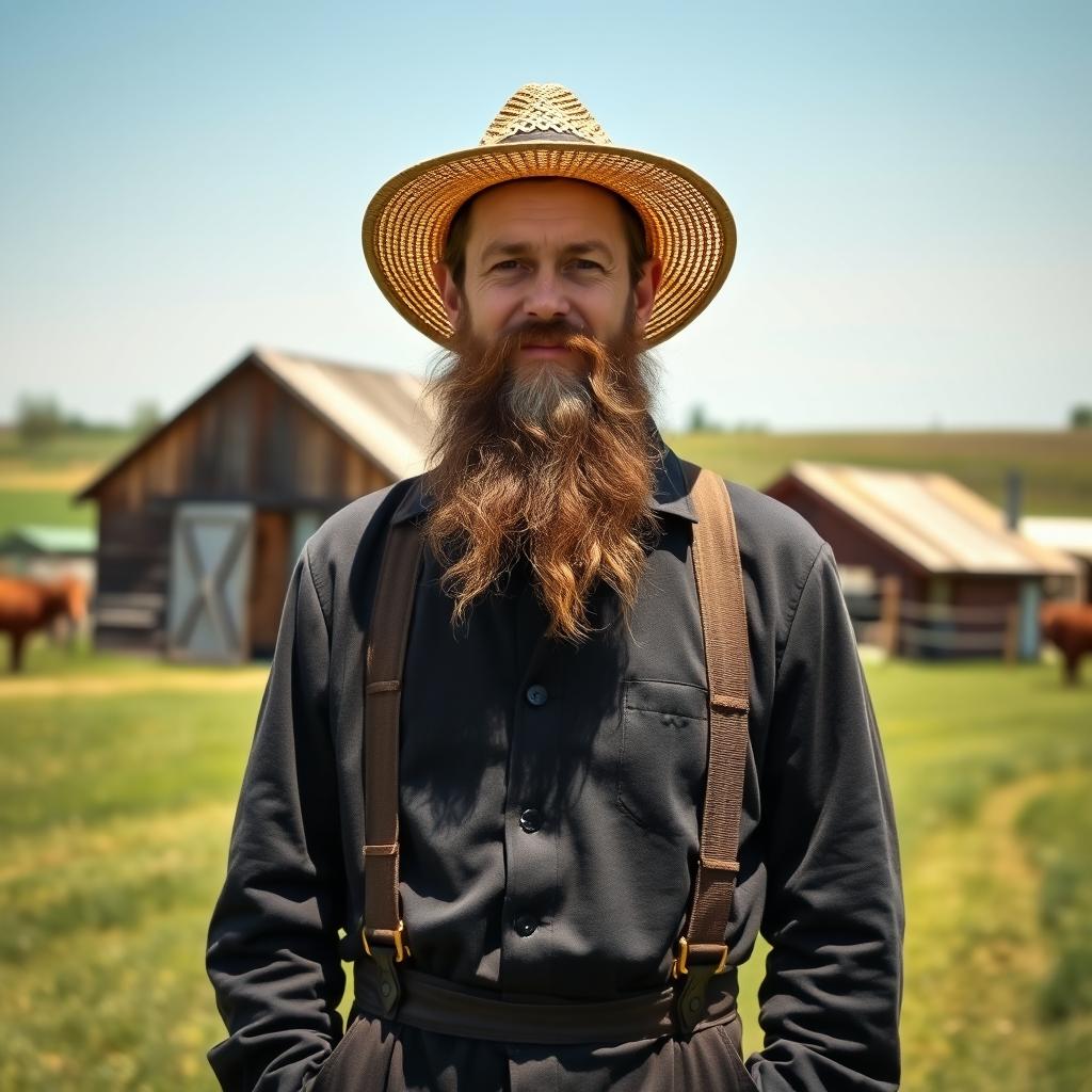 Traditional Amish Man Portrait