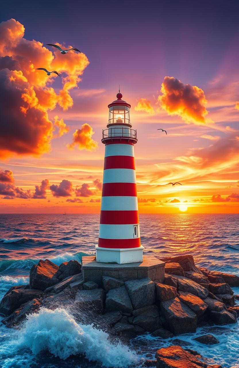 Breathtaking Seaside Lighthouse