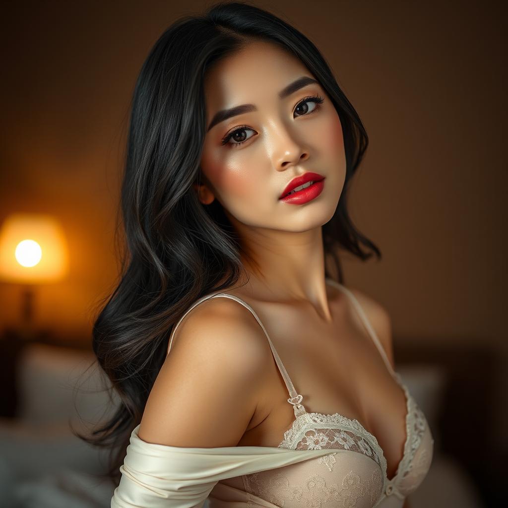 Elegance Redefined: Stunning Japanese Beauty in Lingerie