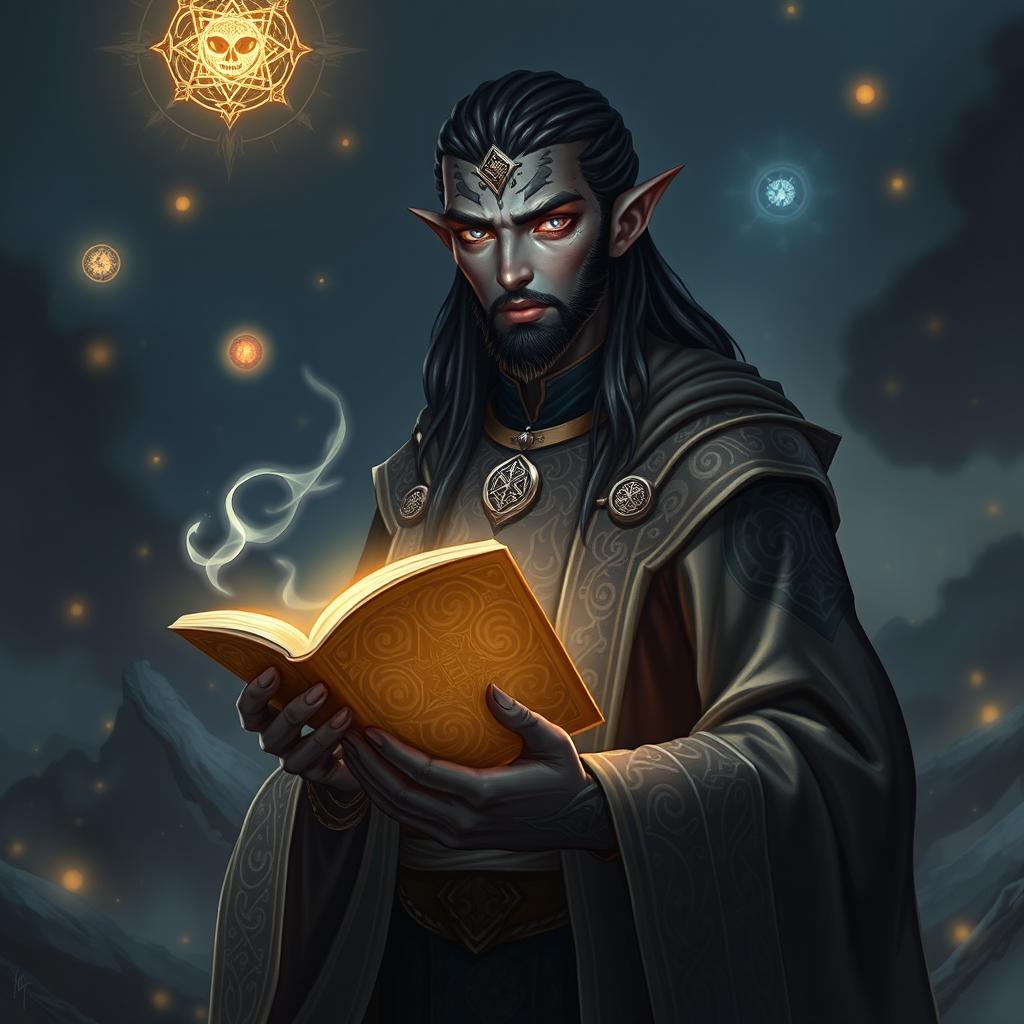 Discover the Enigmatic Kalashtar Male Wizard