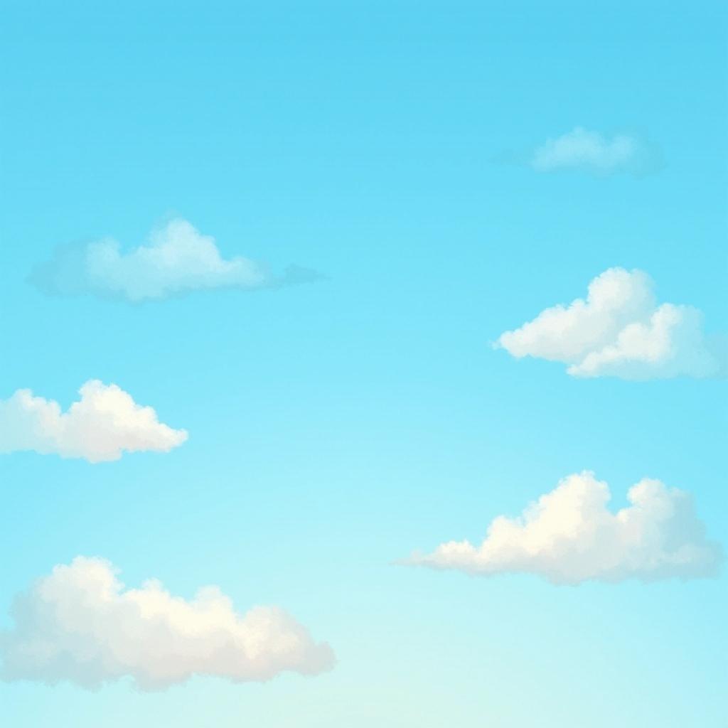 Heavenly Cloudscape: A Bright Blue Sky Adventure