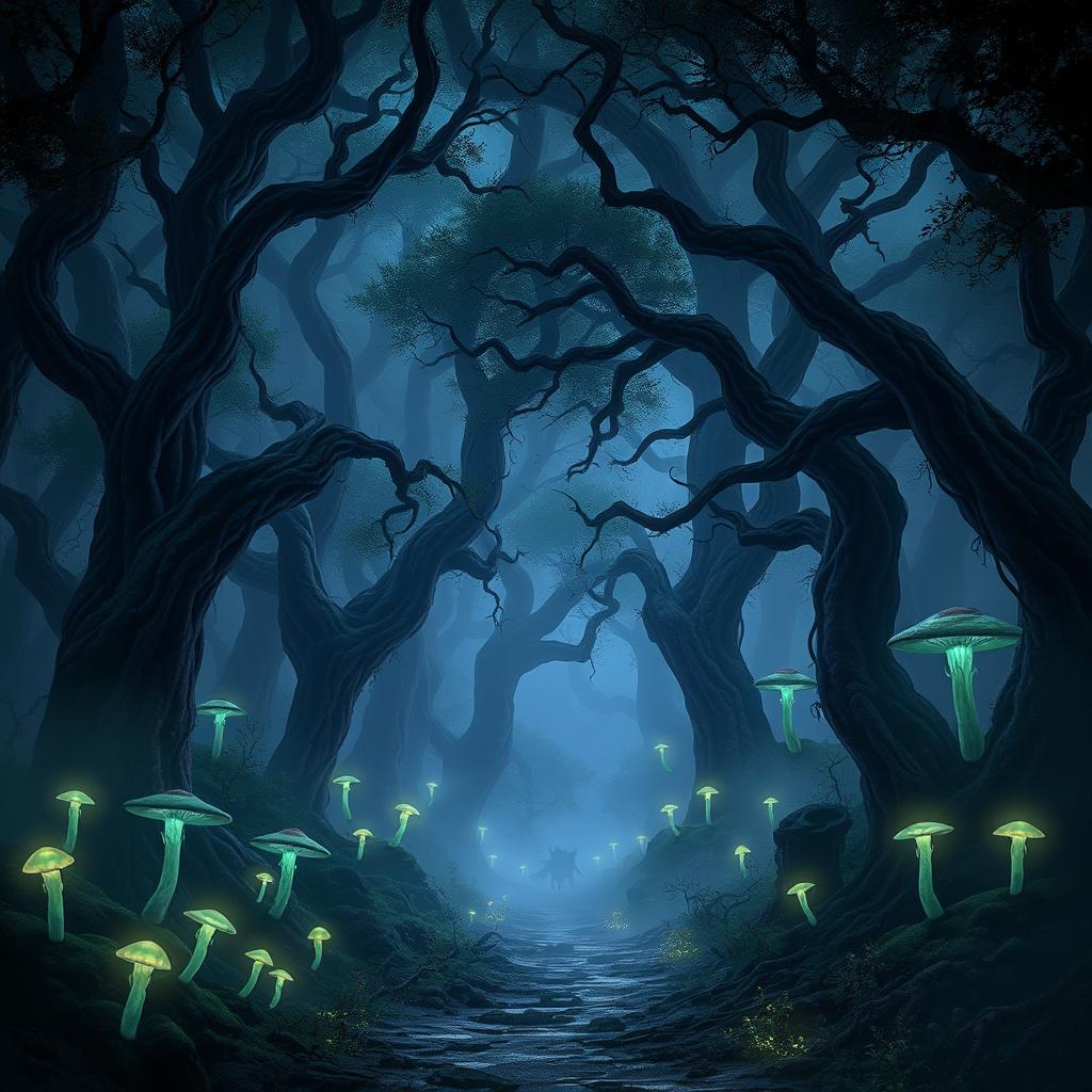 Enter the Enchanted Mist: A Dark Fantasy Forest