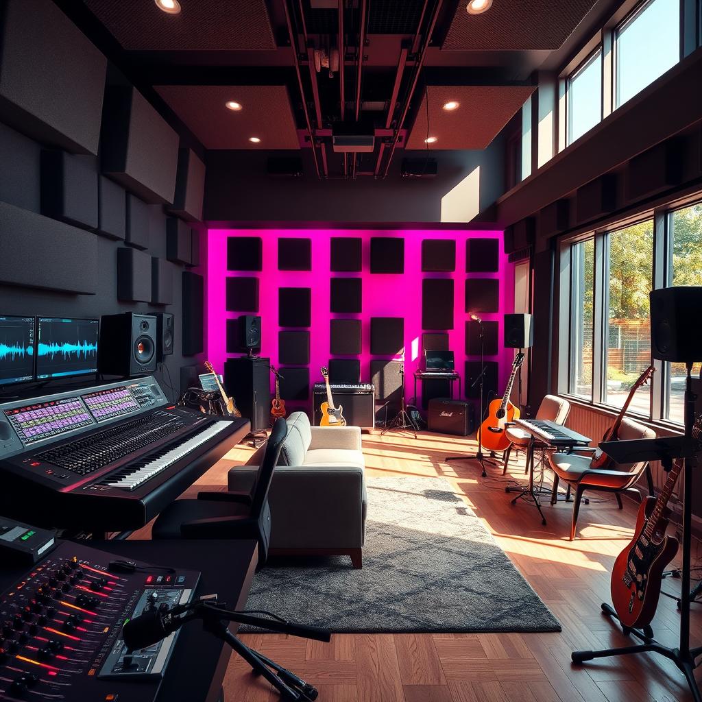 Vibrant Modern Recording Studio