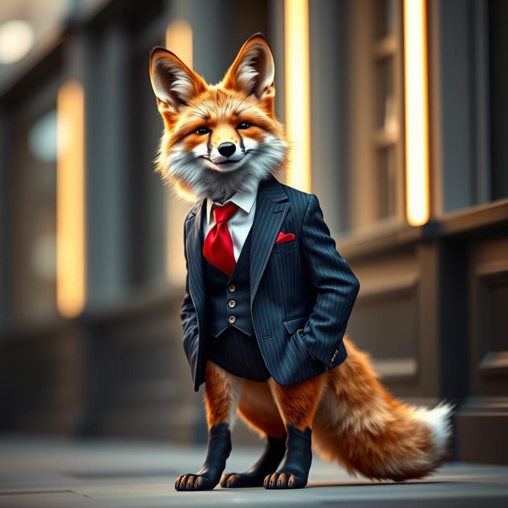 Meet the Dapper Fox: A Stylish Charm