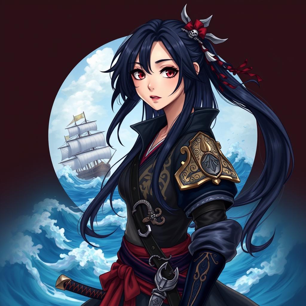 Vibrant Pirate-Samurai: A Fantasy Adventure