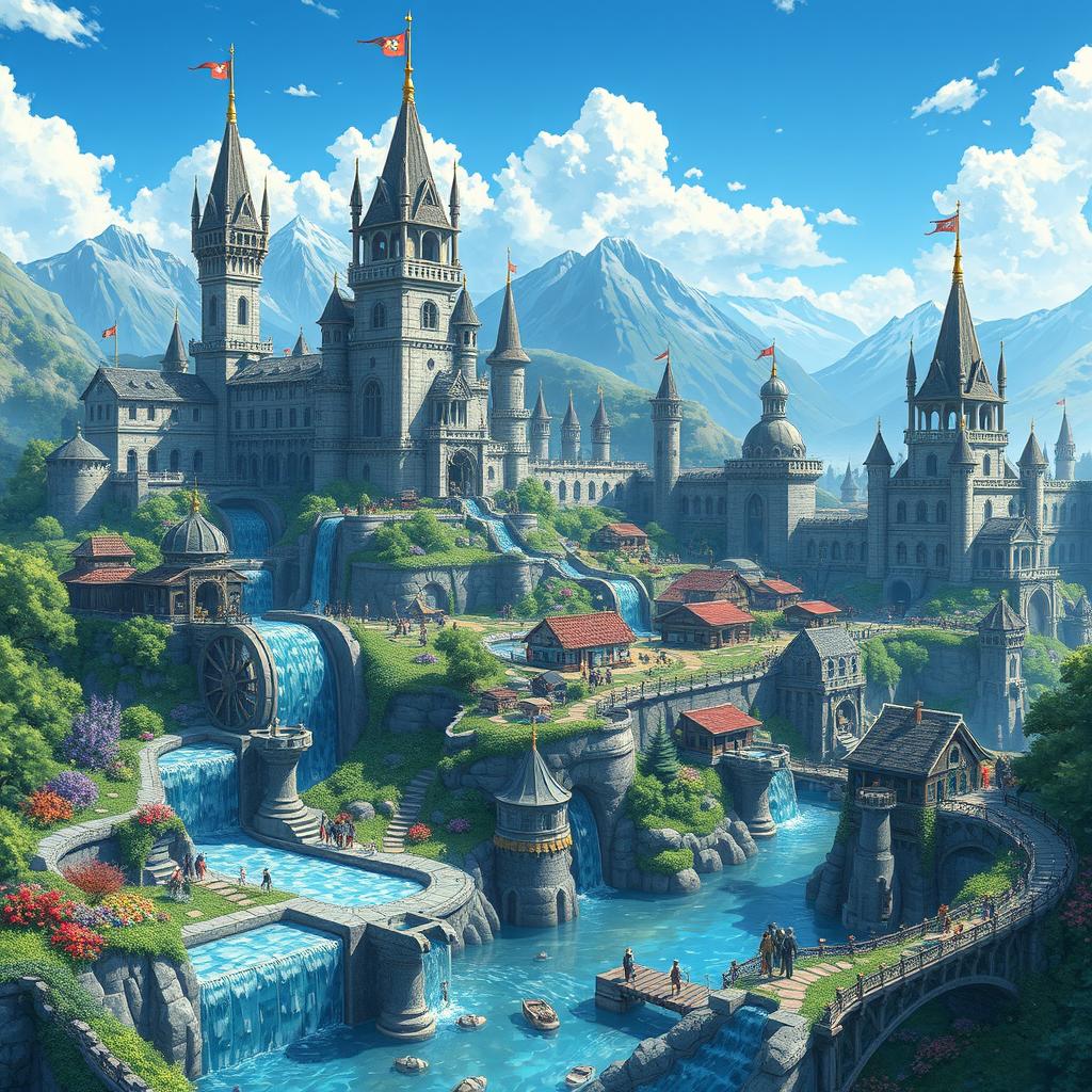 Dive into a Hydropunk Anime Kingdom