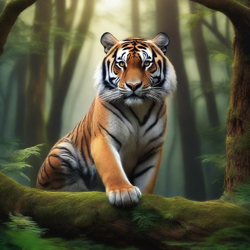 Majestic Tiger: Whispers of the Enchanted Forest