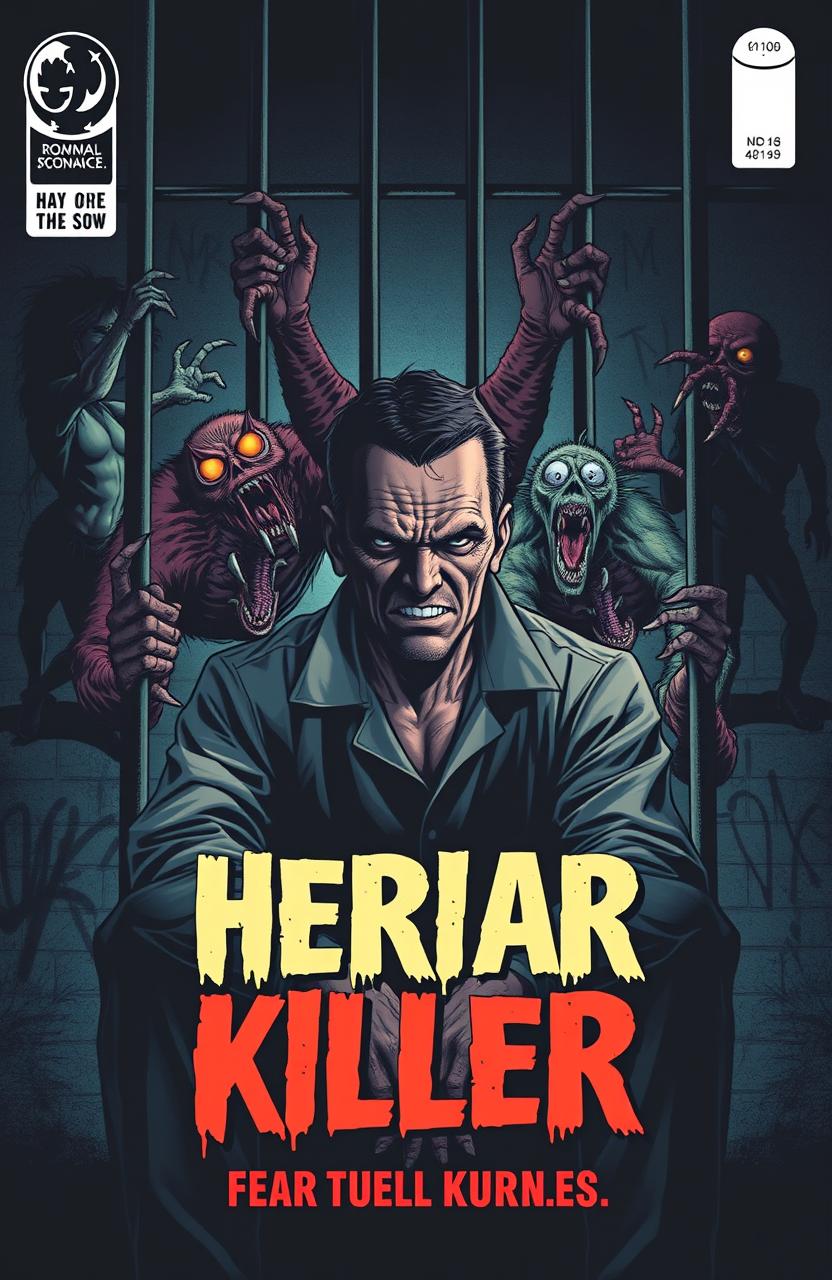 Chilling Comic Cover: The Serial Killer on Death Row