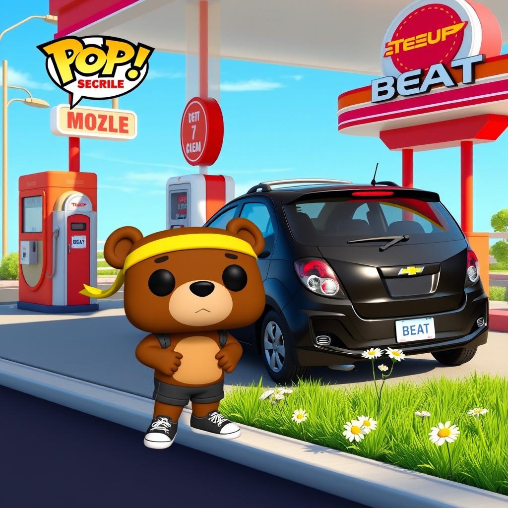 Oso Joggy: Funko Pop Adventure at the Gas Station