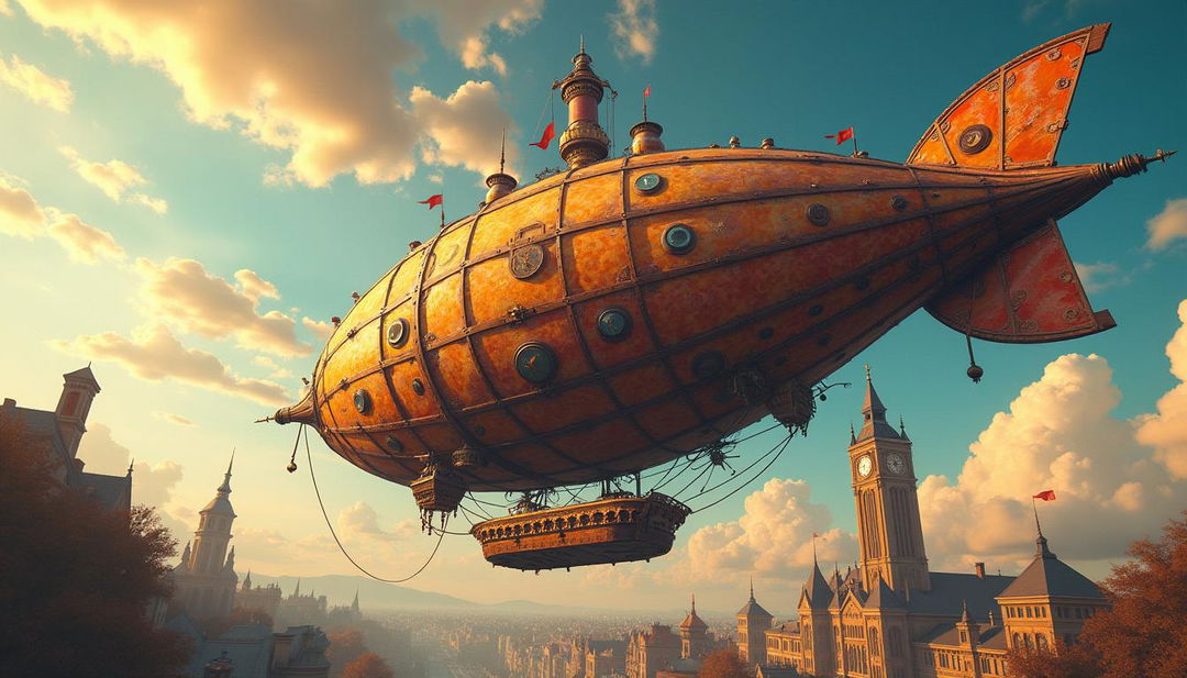 Soar into Adventure: Steampunk Airship