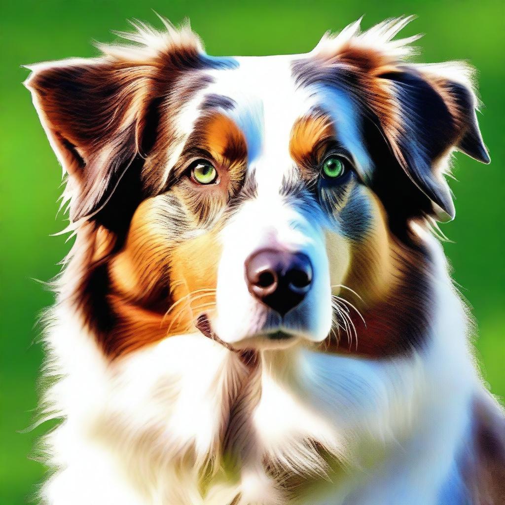 Unique Canine: Blue-Eyed Australian Shepherd