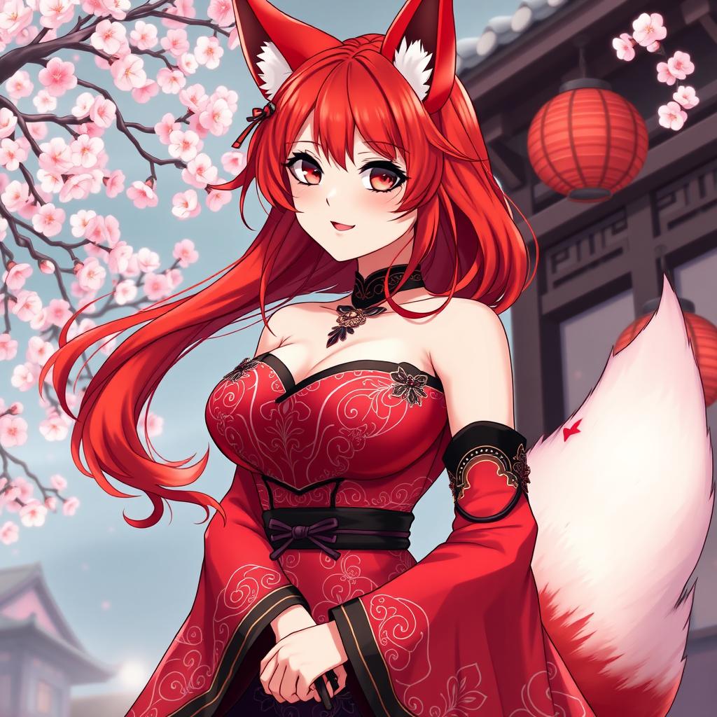 Enchanting Kitsune: A Sexy Anime Girl