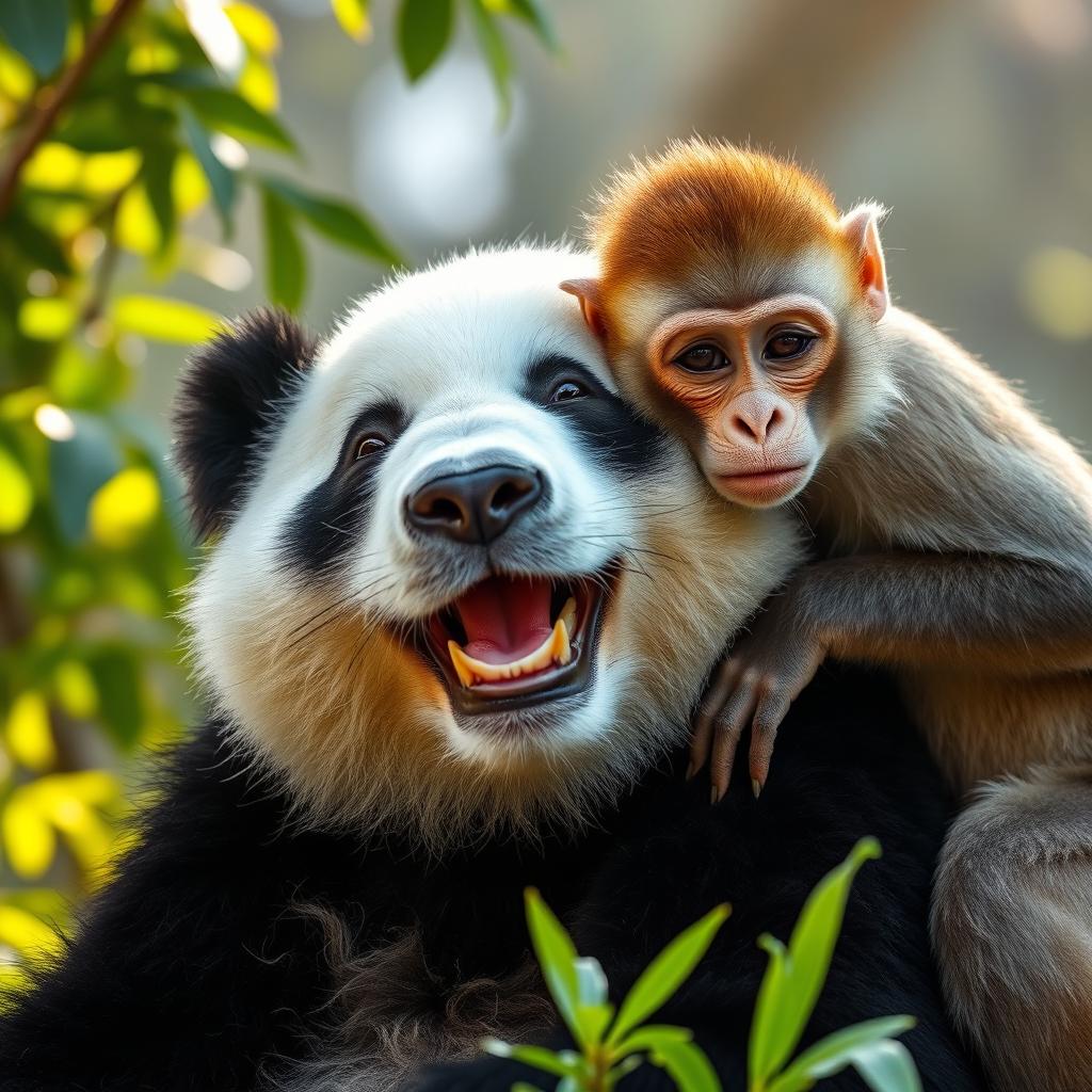 Panda & Monkey: A Heartwarming Friendship